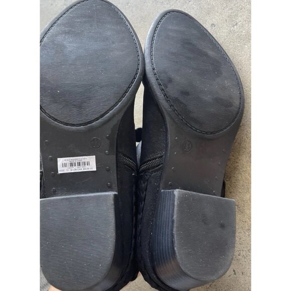 torrid Black 11605251 Faux Suede Ankle Boots Heel Life Stride Women’s Sz 11 - Picture 11 of 16